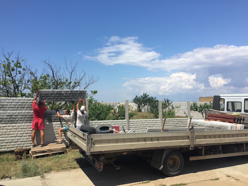 Установка еврозабора в Запорожье Установка еврозабора в Запорожье